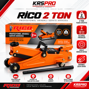 RİCO 2 TON PROFESYONEL ARABALI SERVİS KRİKOSU