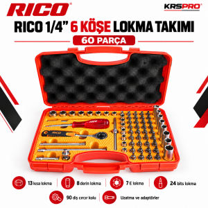 Rico 60 Parça 6 Köşe 1/4 Lokma Takımı