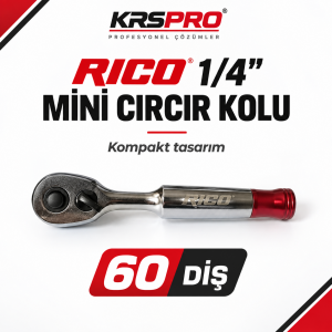 Rico 1/4 Mini Cırcır Kolu 60 Diş