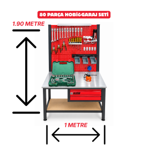 80 PARÇA HOBİ VE GARAJ SETİ